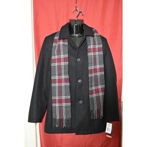 NWT Dockers Men's Large Wool Scarf Coat
